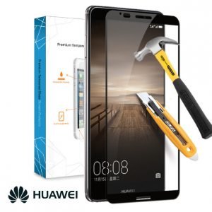 Противоударен силиконов калъф Ipaky Acrylic с подсилени ръбове за Huawei P20 Lite + 5D Протектор за цял екран - imagine 2