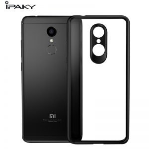Противоударен силиконов калъф Ipaky Acrylic с подсилени ръбове за Xiaomi Redmi 5 / 5 Plus + Подарък протектор от закалено стъкло - imagine 3