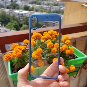 Противоударен силиконов калъф Auto Focus с подсилени ръбове за Huawei P20 Lite + Подарък протектор от закалено стъкло - imagine 3