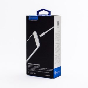 USB кабел Lightning за Apple iPhone Sammato, 1 метър, Бял - imagine 7