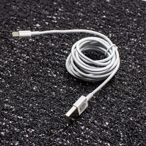 USB кабел Lightning за Apple iPhone Sammato, 1 метър, Бял - imagine 5