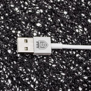USB кабел Lightning за Apple iPhone Sammato, 1 метър, Бял - imagine 3