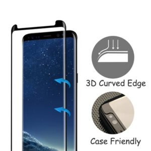 Противоударен силиконов калъф Ipaky Acrylic с подсилени ръбове за Samsung Galaxy S8 Plus и 5D ИЗВИТ Стъклен протектор - Изображение 3