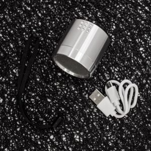Преносима Bluetooth колонка Mini Crystal Sound, Сребърна - Изображение 5