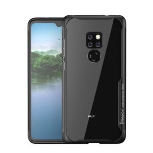 Противоударен силиконов калъф Ipaky Acrylic с подсилени ръбове за Huawei Mate 20 Pro + 5D ИЗВИТ Протектор за цял екран - Изображение 5