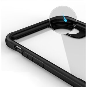 Противоударен силиконов калъф Ipaky Acrylic с подсилени ръбове за iPhone XS + 5D Протектор за цял екран - imagine 6