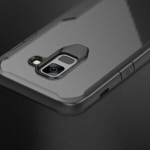 Противоударен силиконов калъф Ipaky Acrylic с подсилени ръбове за Samsung Galaxy A6 2018 + 5D Протектор за цял екран - Изображение 4