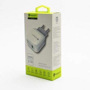 Зарядно 220V Sammato Energy 2.1A, 1 USB порт, Бяло - imagine 5
