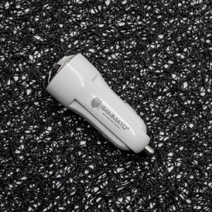 Зарядно за кола 12V Sammato 2.4A, 2 USB порта, Бяло - imagine 3