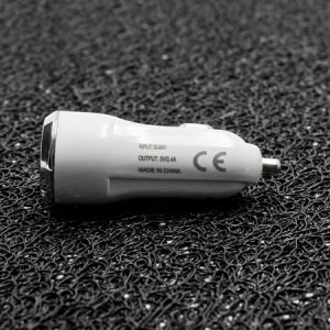 Зарядно за кола 12V Sammato 2.4A, 2 USB порта, Бяло - imagine 5