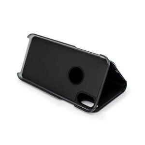 Огледален калъф тефтер Clear View за iPhone XS, Черен - Изображение 2