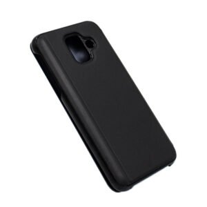 Огледален калъф тефтер Clear View за Samsung Galaxy A6 2018, Черен - imagine 5