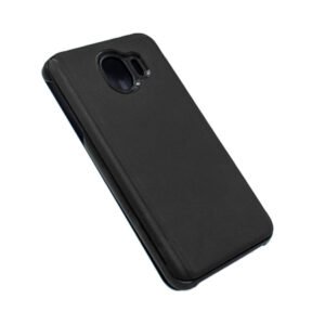 Огледален калъф тефтер Clear View за Samsung Galaxy J4 2018, Черен - Изображение 13