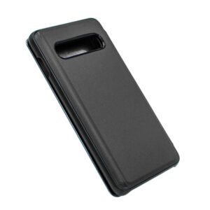 Огледален калъф тефтер Clear View за Samsung Galaxy S10, Черен - imagine 5