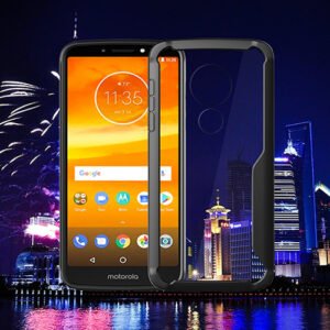 Противоударен силиконов калъф Ipaky Acrylic с подсилени ръбове за Motorola Moto G6 Play + Подарък протектор от закалено стъкло