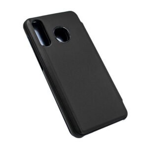 Огледален калъф тефтер Clear View за Samsung Galaxy M10, Черен - Изображение 4