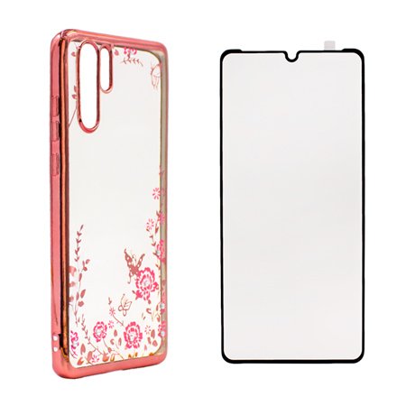 silikonov-grab-s-tsvetya-za-huawei-p30-pro-rozov-5d-izvit-protektor-za-tsyal-ekran-topcase-bg