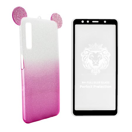 silikonov-grab-s-ushi-za-samsung-galaxy-a7-2018-rozov-5d-protektor-za-tsyal-ekran-topcase-bg
