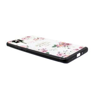 Силиконов гръб Vintage Flowers за Huawei P30 Pro, Розов + 5D Извит протектор за цял екран - imagine 5