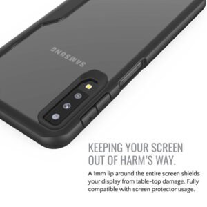 Противоударен гръб Acrylic с подсилени ръбове за Samsung Galaxy A30s + 5D Протектор за цял екран - imagine 4