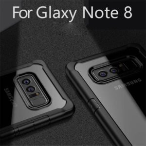 Противоударен гръб Ipaky Acrylic с подсилени ръбове за Samsung Galaxy Note 8 + 5D ИЗВИТ Стъклен протектор - imagine 5