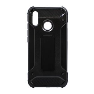 Противоударен гръб Spigens с подсилени ръбове за Huawei P20 Lite, Черен + 5D Протектор за цял екран - Изображение 2