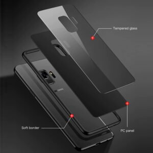 Стъклен гръб Glass Case за Samsung в четири цвята + Стъклен протектор - imagine 10