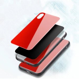 Стъклен гръб Glass Case за iPhone в четири цвята + Стъклен протектор - Изображение 2