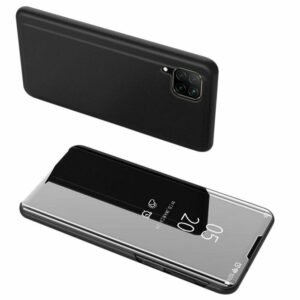 Огледален калъф тефтер Clear View за Huawei P40 Pro, Черен