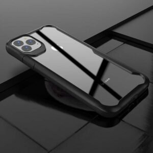 Противоударен силиконов калъф Ipaky Acrylic с подсилени ръбове за iPhone 11 Pro + Подарък стъклен протектор - imagine 6