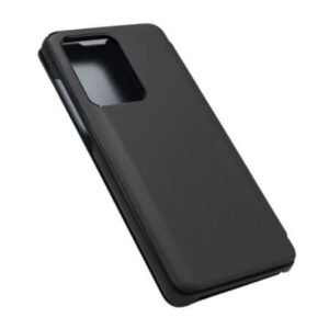 Огледален калъф тефтер Clear View за Samsung Galaxy S20 Ultra, Черен - imagine 4