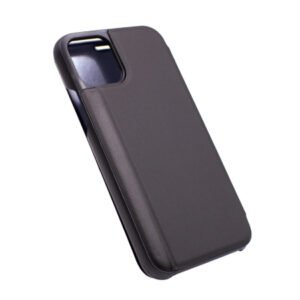 Огледален калъф тефтер Clear View за iPhone 11, Черен - Изображение 3