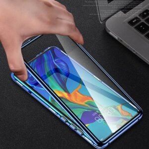 360° Стъклен магнитен кейс за Huawei P30 Pro - imagine 8
