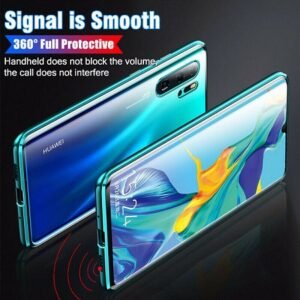 360° Стъклен магнитен кейс за Huawei P30 Pro - imagine 2