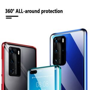 360° Стъклен магнитен кейс за Huawei P40 Pro