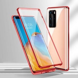 360° Стъклен магнитен кейс за Huawei P40 Pro - imagine 10