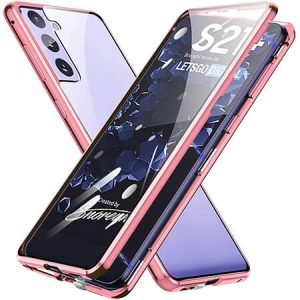 360° Стъклен магнитен кейс за Samsung Galaxy S21 Plus - Изображение 3