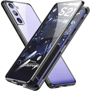 Husa magnetica din sticla 360° pentru Samsung Galaxy S21 Plus