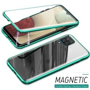 360° Стъклен магнитен кейс за Samsung Galaxy A12 - Изображение 6