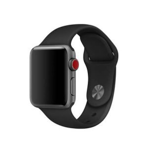 Силиконова каишка за Apple Watch - Черна - imagine 1