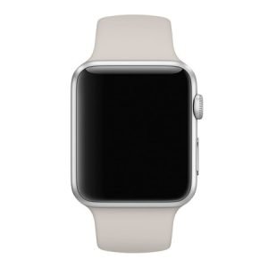 Силиконова каишка за Apple Watch - Бежова - imagine 2