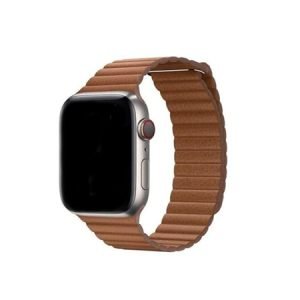 Kаишкa Leather Loop за Apple Watch - Кафява - imagine 1