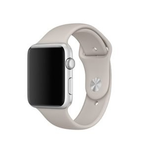 Силиконова каишка за Apple Watch - Бежова - imagine 1