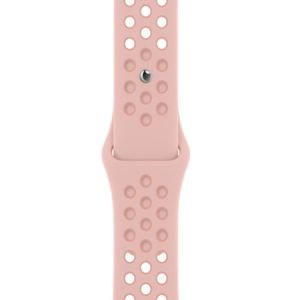 Силиконова каишка с дупки за Apple Watch - Розова - imagine 2