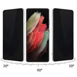 5D Стъклен протектор PRIVACY за Samsung Galaxy S21 - imagine 3