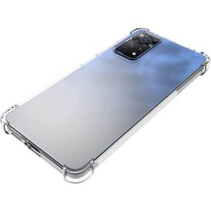Противоударен силиконов гръб за Xiaomi Redmi Note 11 Pro - Прозрачен - Изображение 4