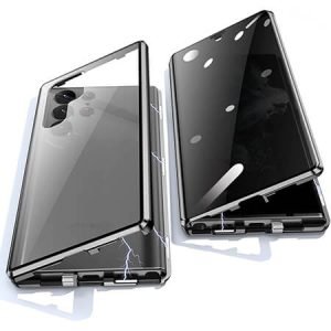 360° Стъклен магнитен кейс за Samsung Galaxy S22 Ultra