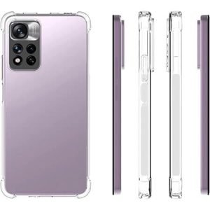 Противоударен силиконов гръб за Xiaomi Redmi Note 11 Pro Plus - Прозрачен - Изображение 4