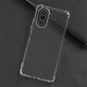 Противоударен силиконов гръб за Huawei Nova Y70 - Прозрачен - imagine 3