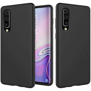 Husa de lux din silicon pentru Samsung Galaxy A50 - Neagra